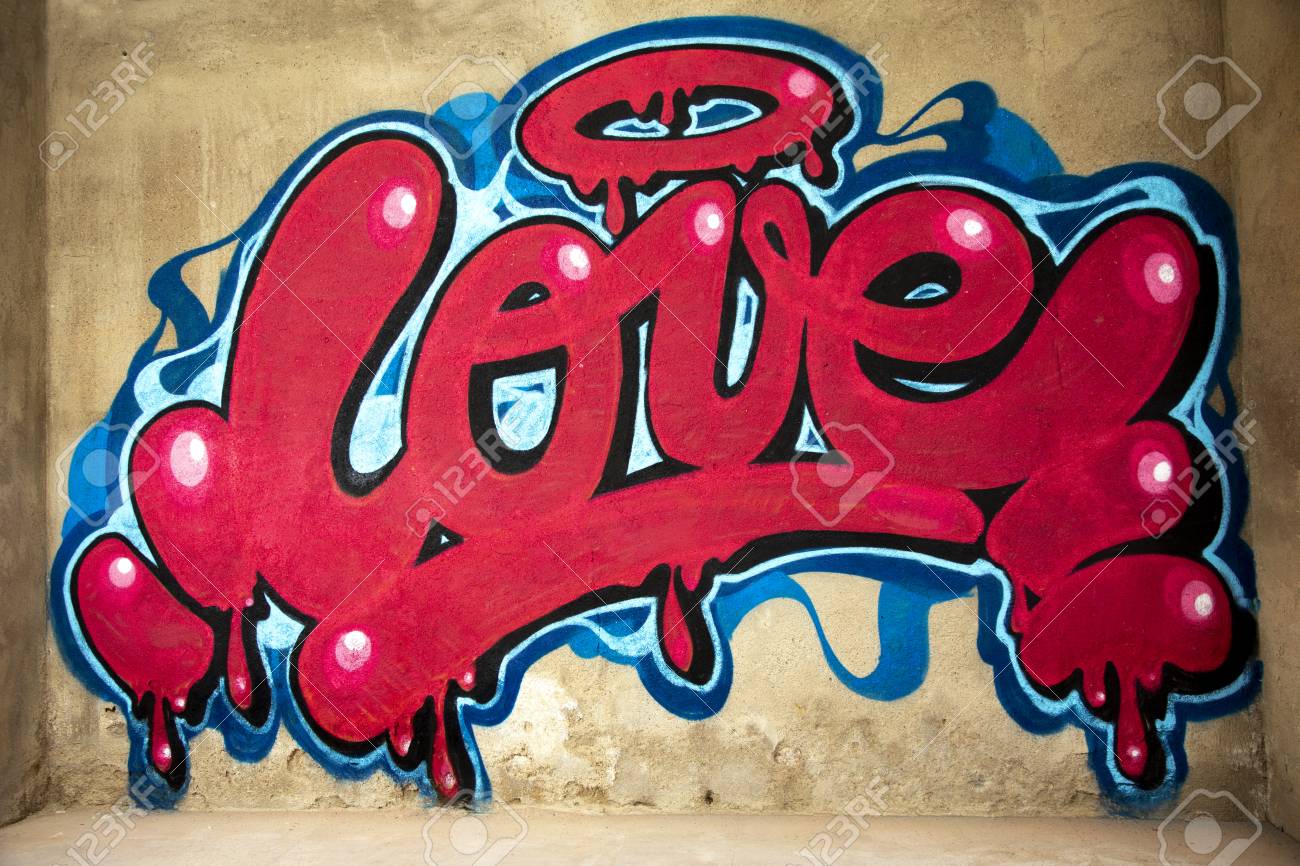 Detail Graffiti I Love Nomer 56