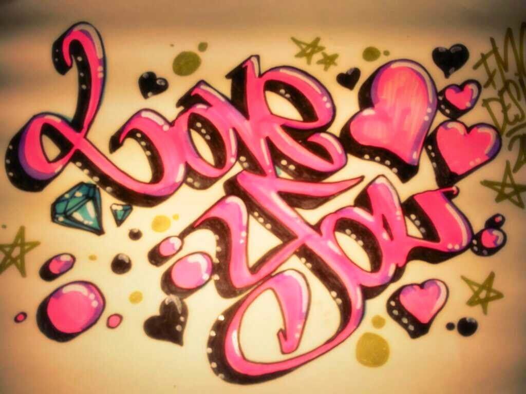 Detail Graffiti I Love You 3d Nomer 37