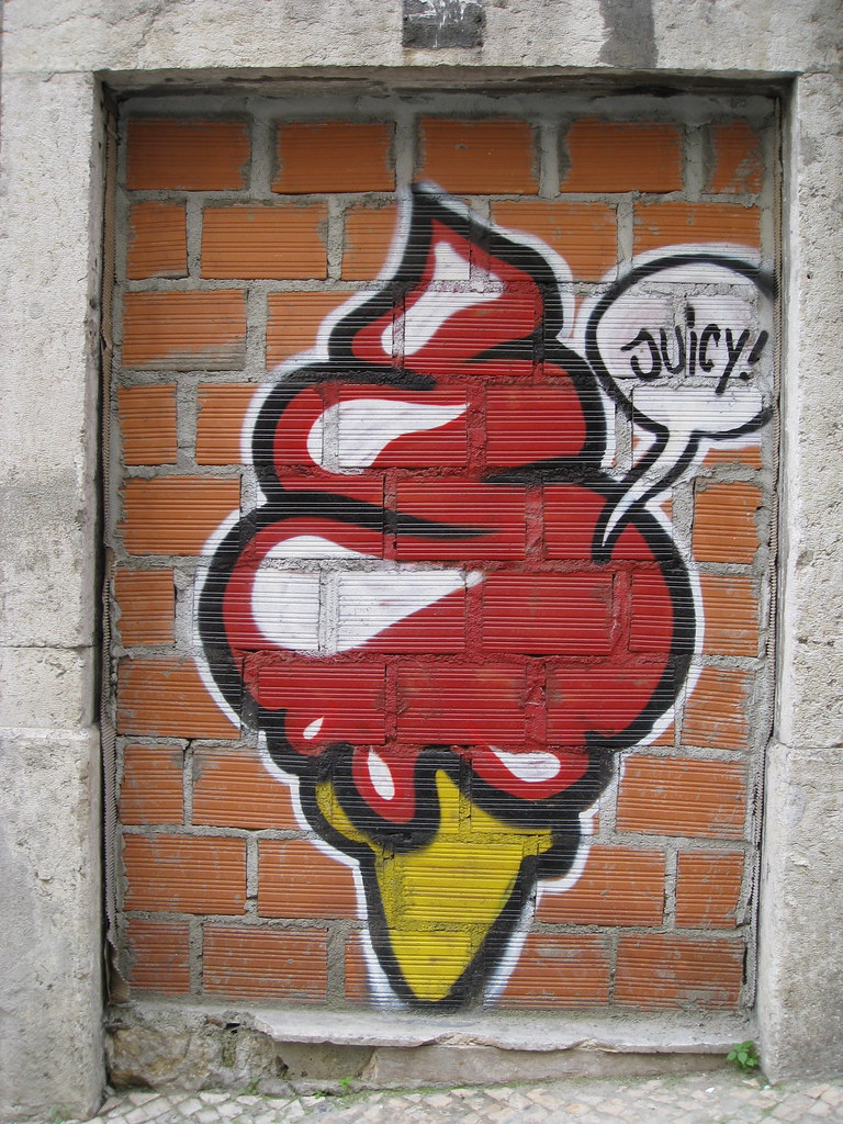 Detail Graffiti Ice Cream Cone Art Nomer 12