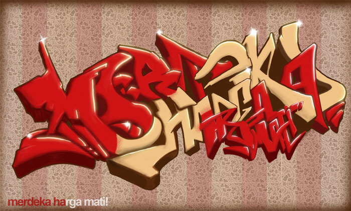 Detail Graffiti Indonesia Merdeka Nomer 20