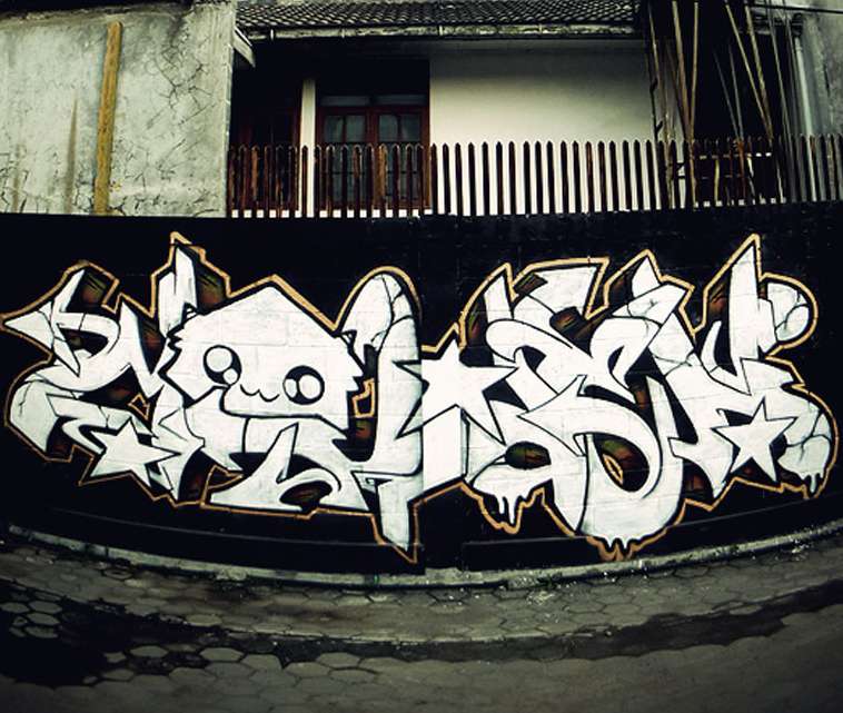 Detail Graffiti Indonesia Tulisan Nomer 40