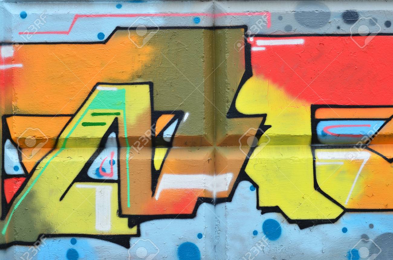 Detail Graffiti Inspired Fine Art Nomer 42