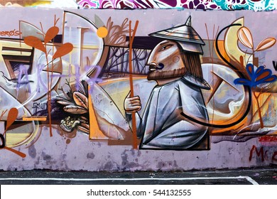 Detail Graffiti Inspired Fine Art Nomer 49