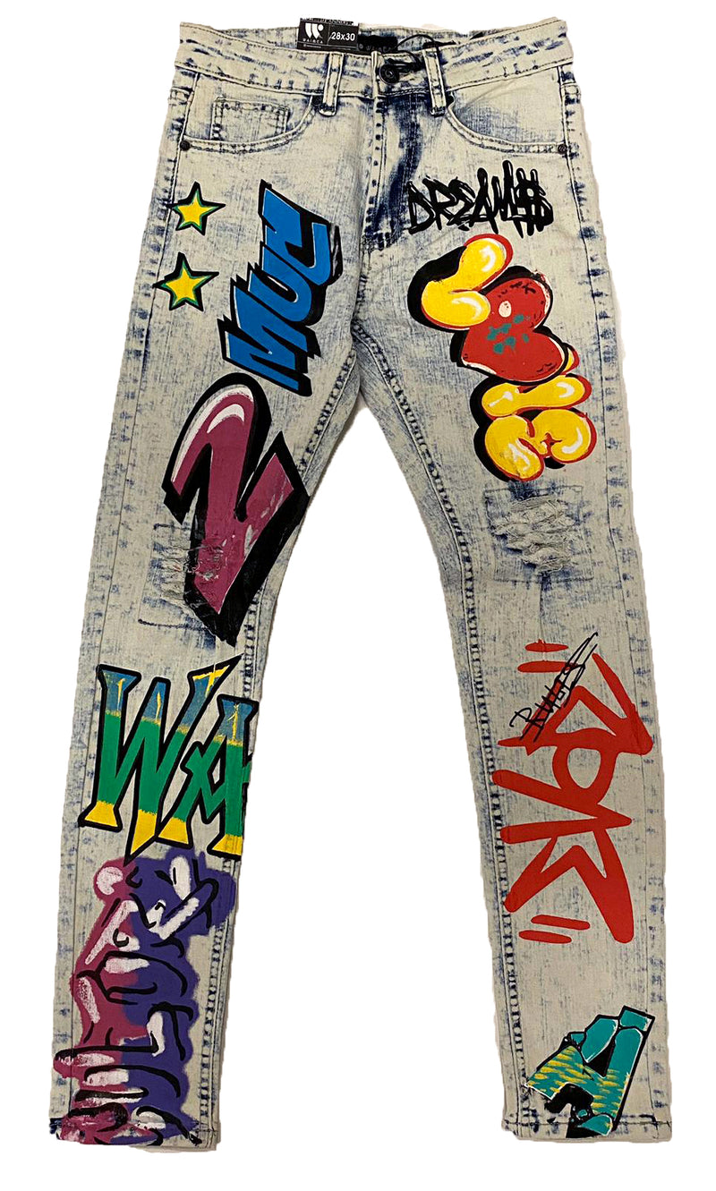 Detail Graffiti Jeans Nomer 13