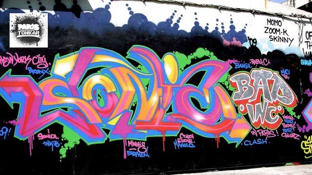 Detail Graffiti K With Colour Nomer 34