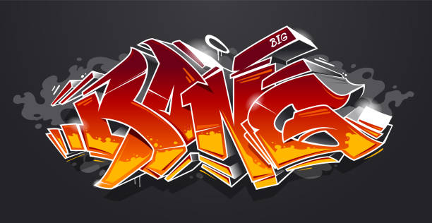 Detail Graffiti K With Colour Nomer 45