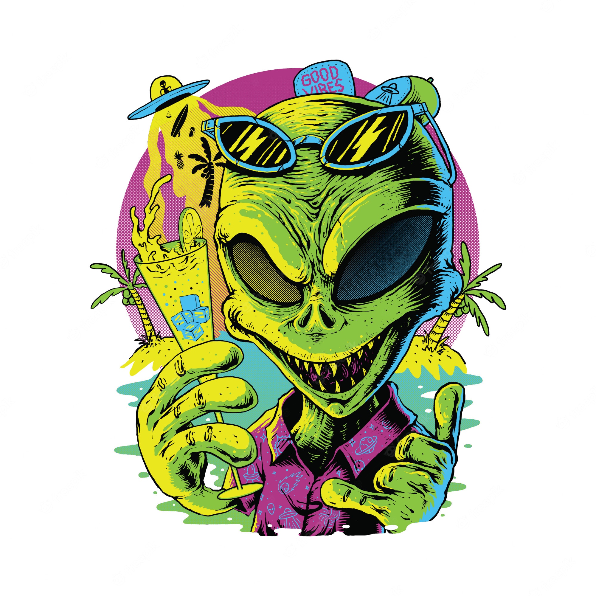 Download Graffiti Karakter Alien Nomer 27
