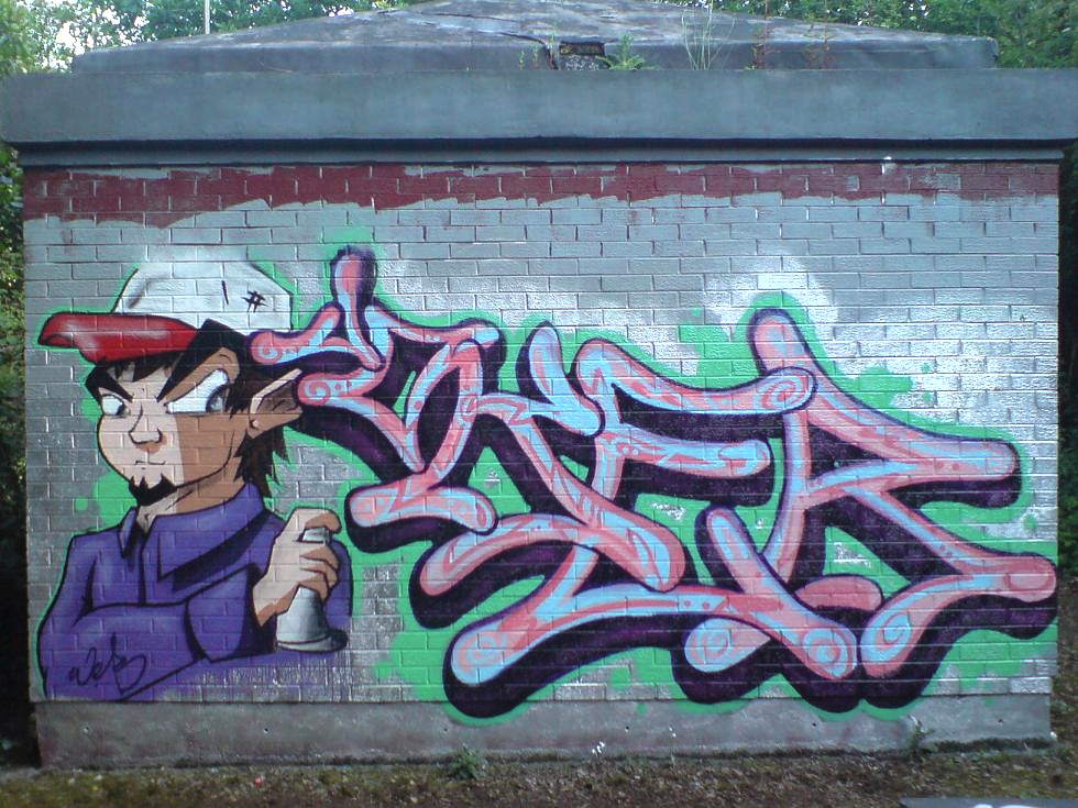 Detail Graffiti Karakter Joker Nomer 46