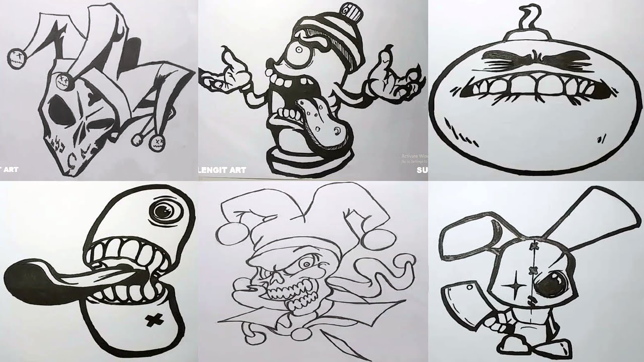 Detail Graffiti Karakter Kartun Sonix Keren Nomer 21