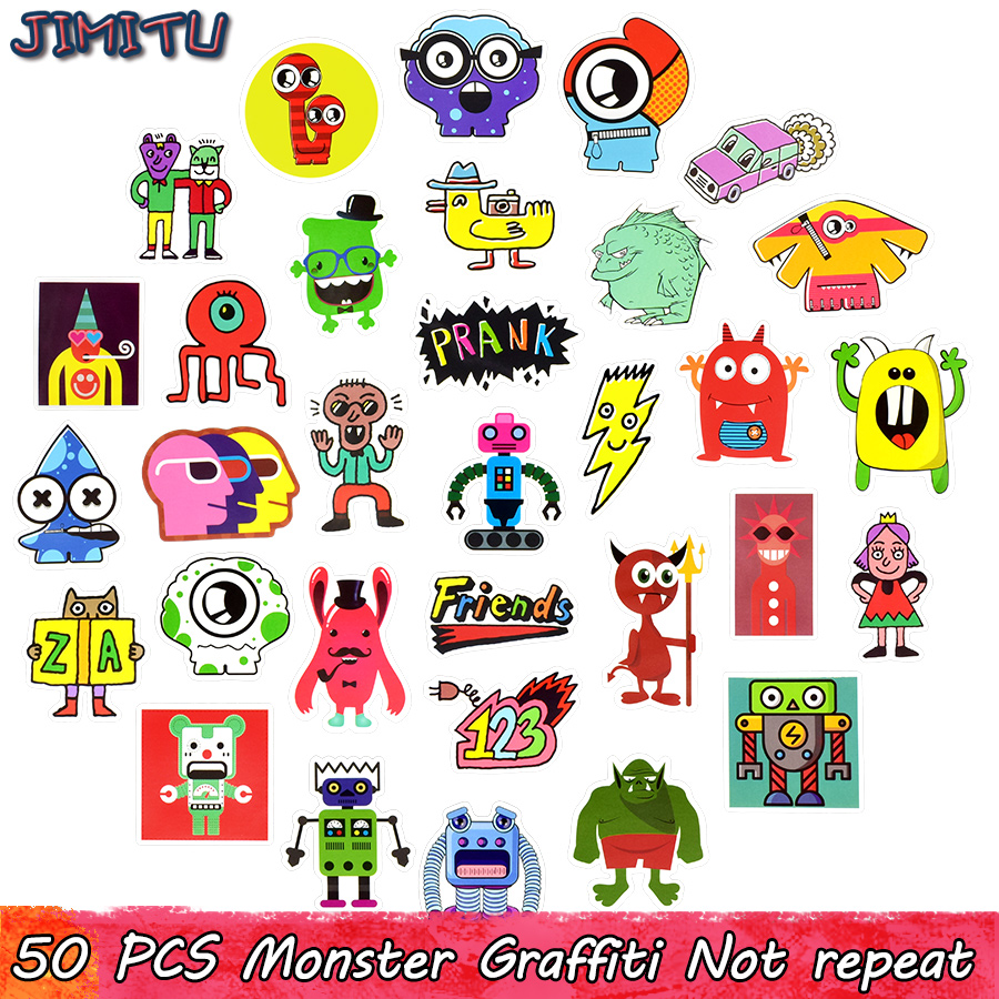 Detail Graffiti Karakter Monster Nomer 45