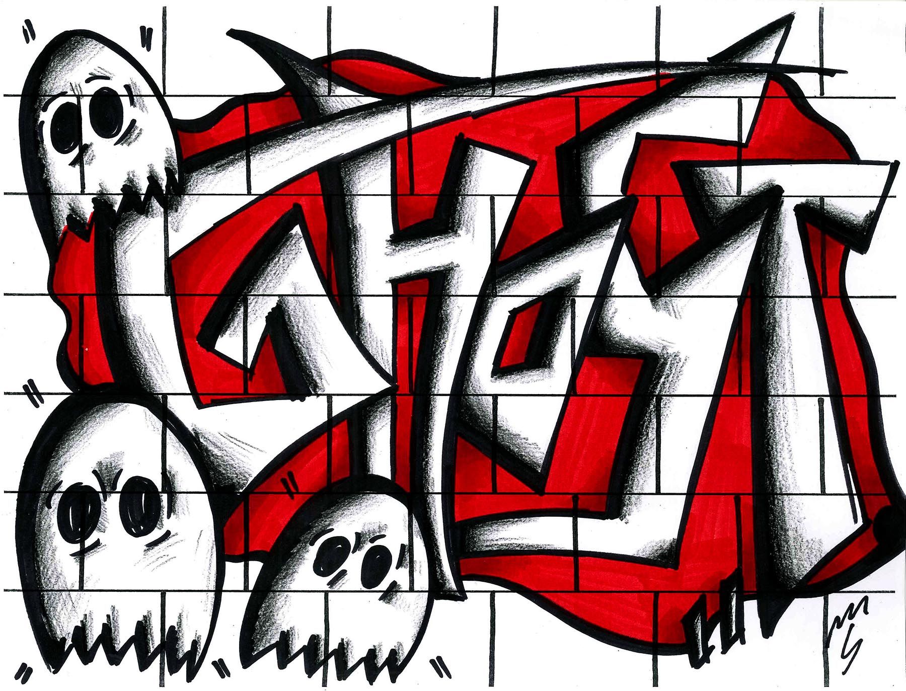 Detail Graffiti Kata Nomer 11