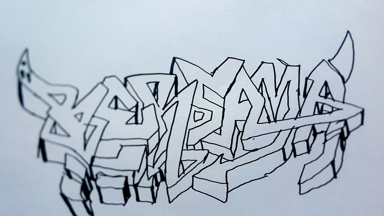 Detail Graffiti Kata Nomer 8