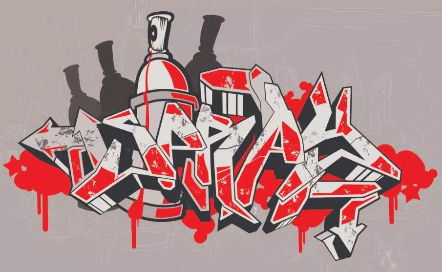 Detail Graffiti Kata Dimas Nomer 3