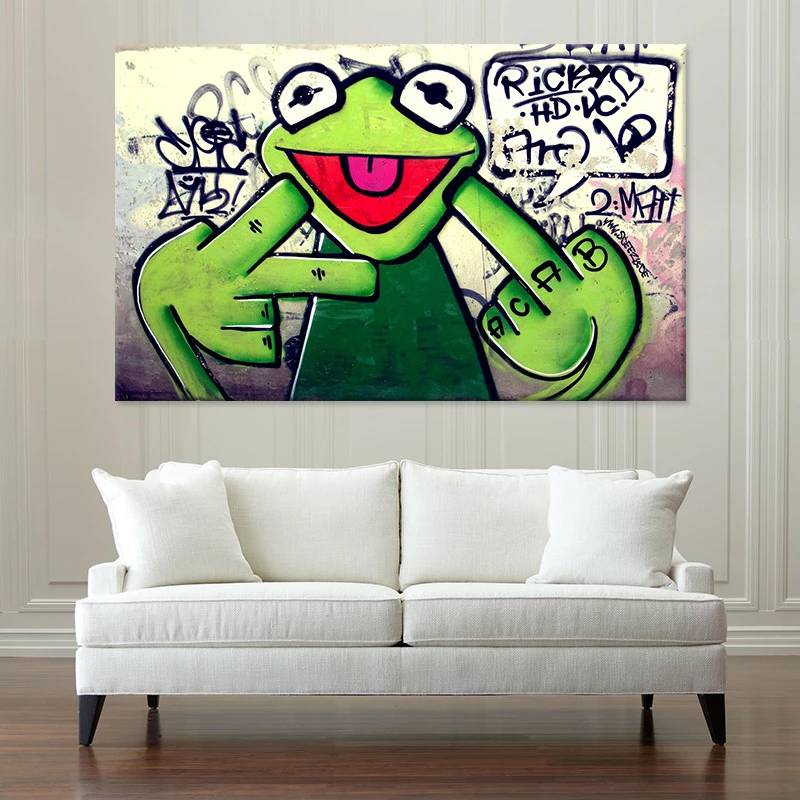 Detail Graffiti Katak Nomer 8