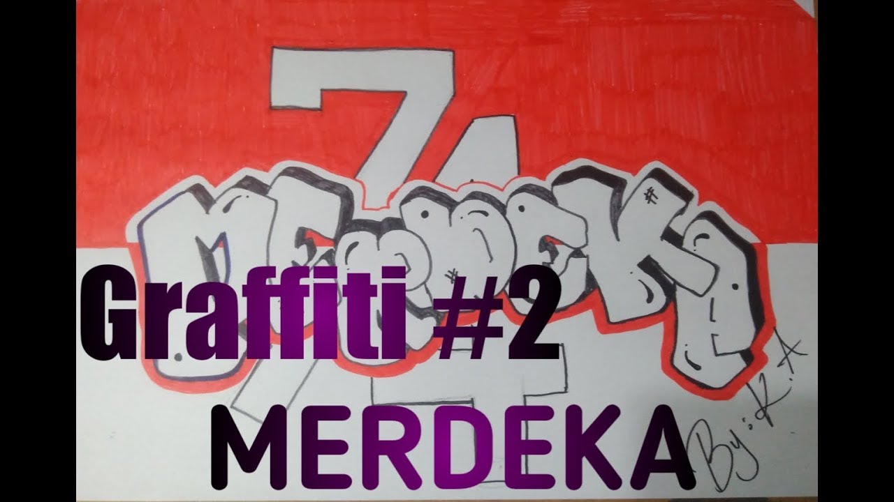 Detail Graffiti Kemerdekaan 74 Nomer 4