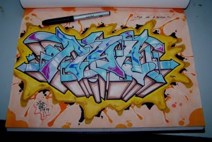 Detail Graffiti Keren Di Kertas Nomer 6