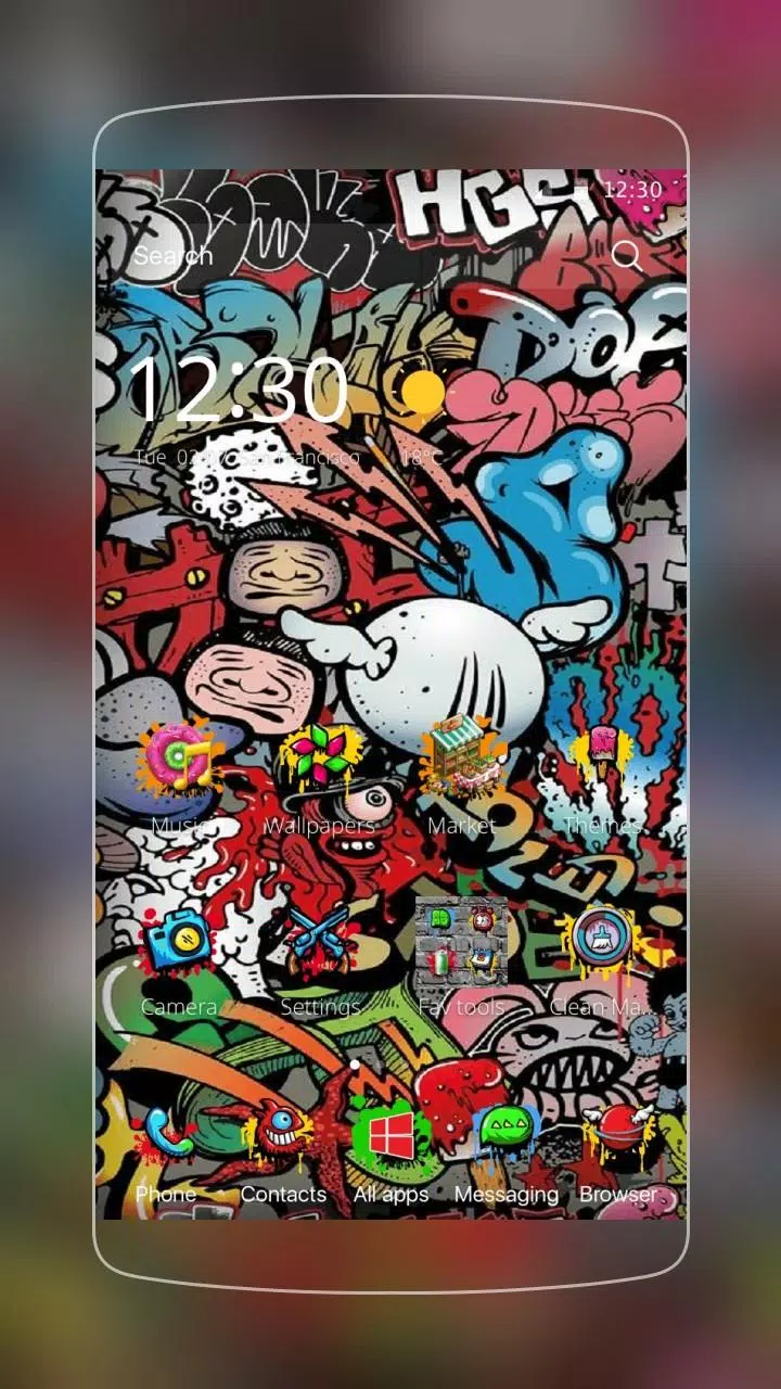 Detail Graffiti Keren Lucu Huruf H Nomer 43