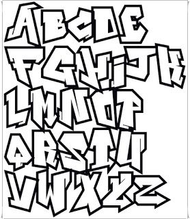 Detail Graffiti Kertas Abc Nomer 5