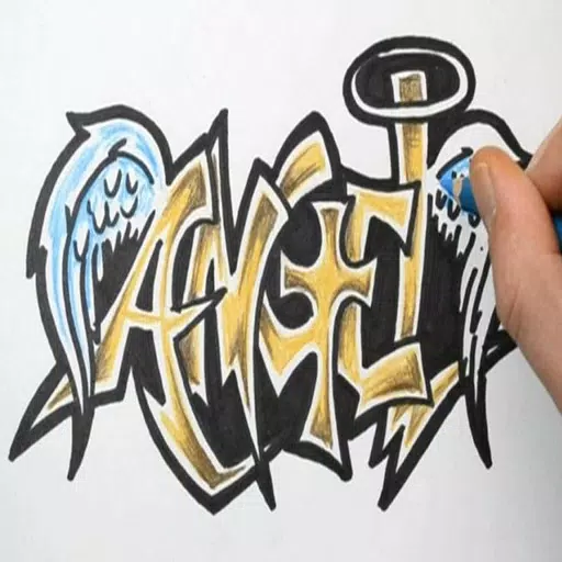 Detail Graffiti Kertas Nama Nomer 21