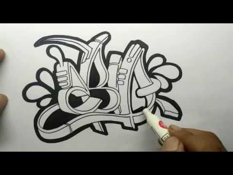 Detail Graffiti Kertas Nama Nomer 8