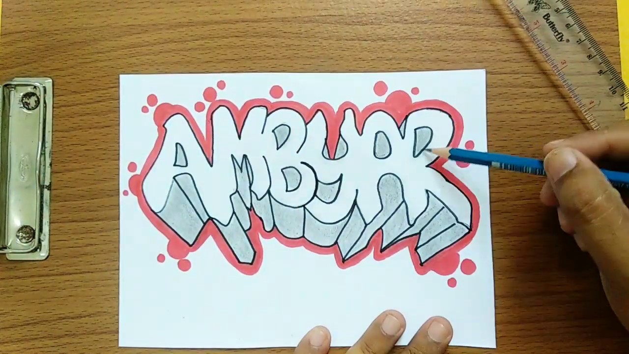 Detail Graffiti Kertas Simple Nomer 16