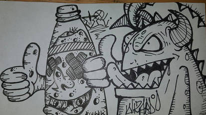 Detail Graffiti Kertas Wizard Nomer 33