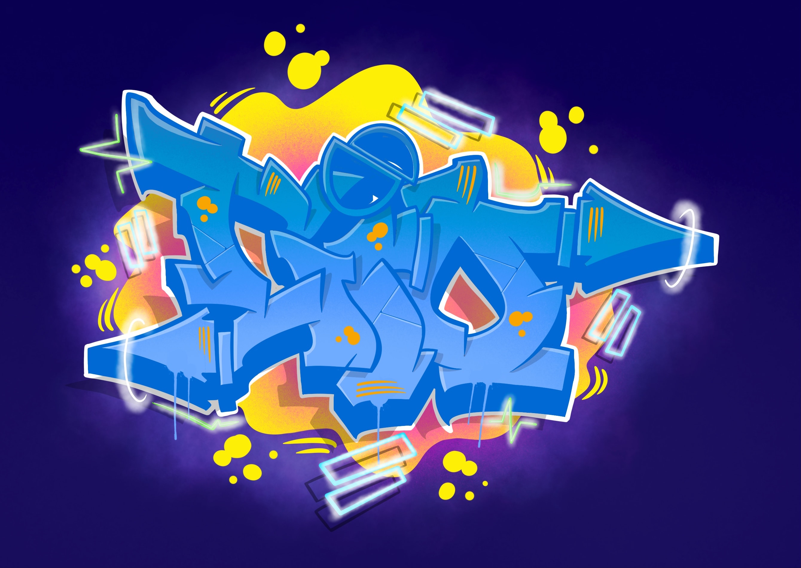 Detail Graffiti Kodiak Arab Nomer 33