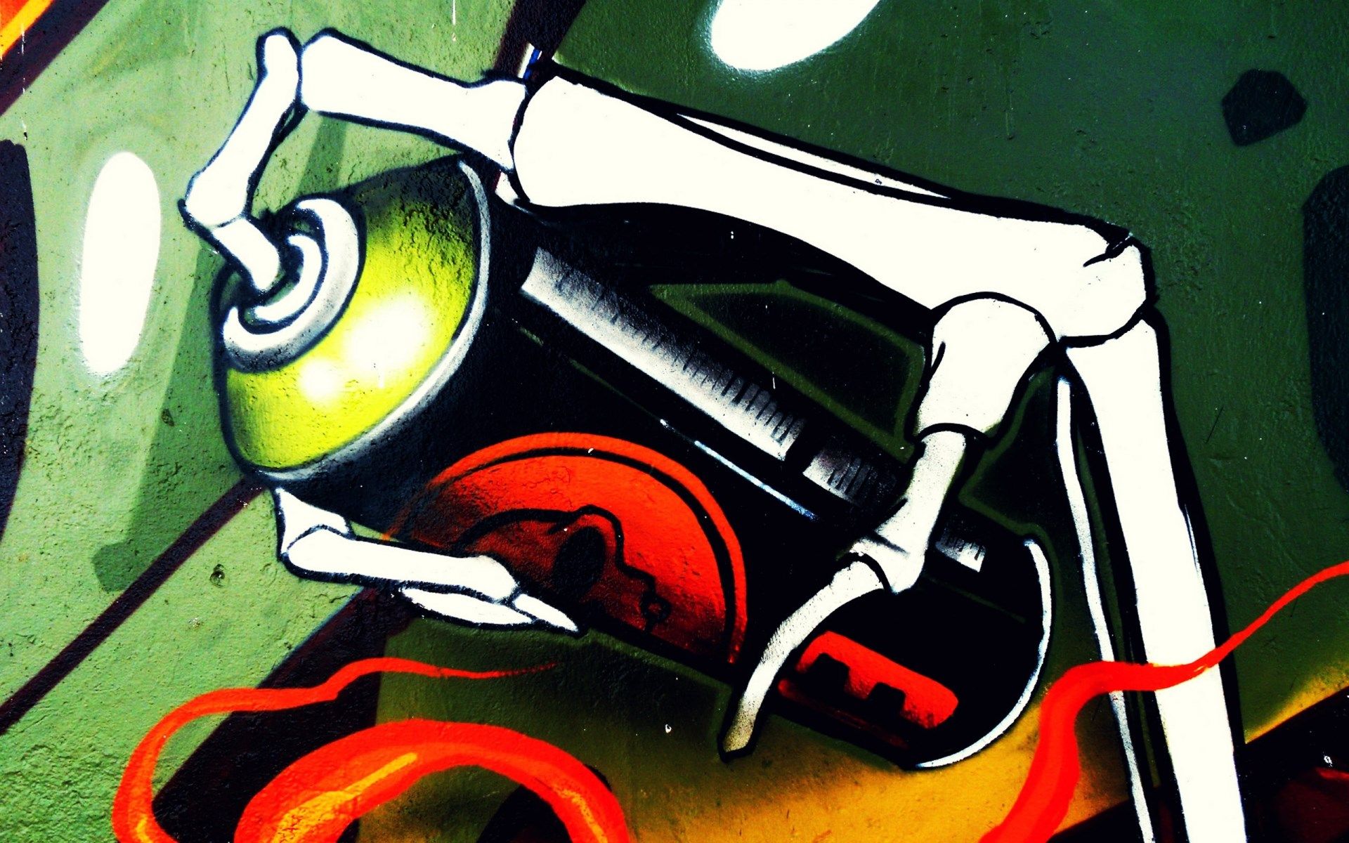 Detail Graffiti Komputer Beground Hitam Nomer 16