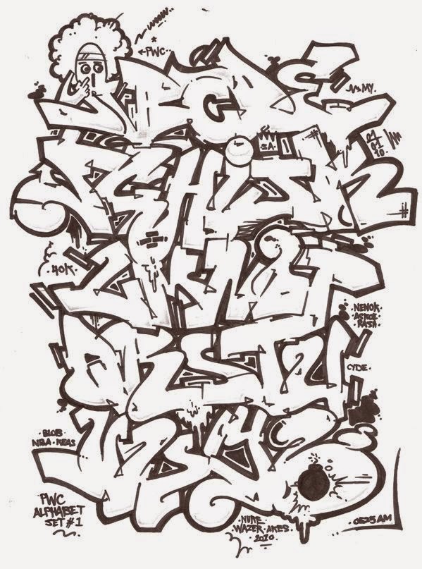 Detail Graffiti Latin Abjad Nomer 27