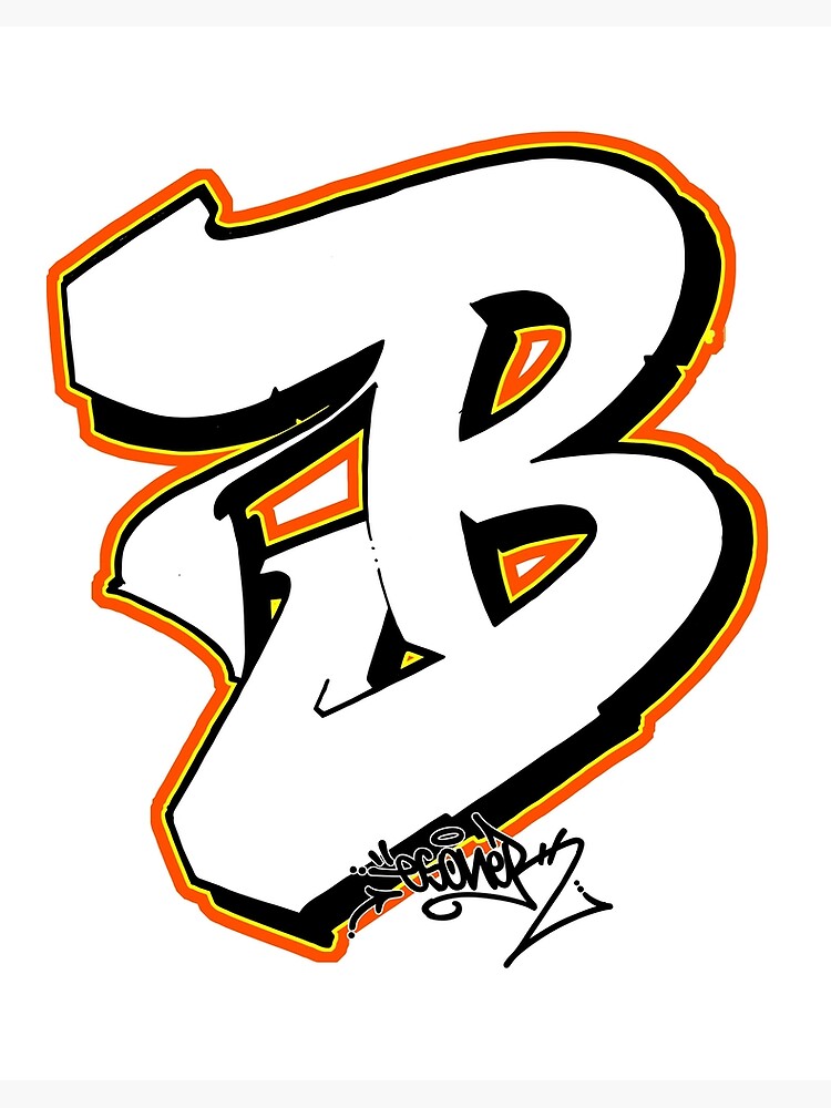 Detail Graffiti Letter B Nomer 5