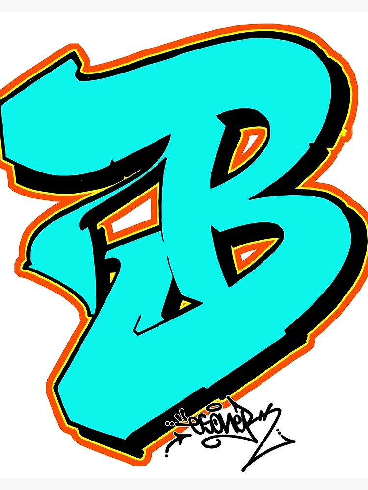 Detail Graffiti Letter B Nomer 34