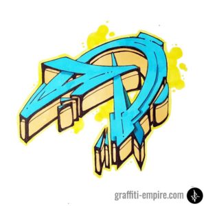 Detail Graffiti Letter D Nomer 34