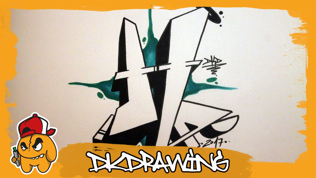 Detail Graffiti Letter H Nomer 15