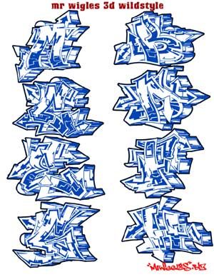 Detail Graffiti Letter Hard R 3d Nomer 3