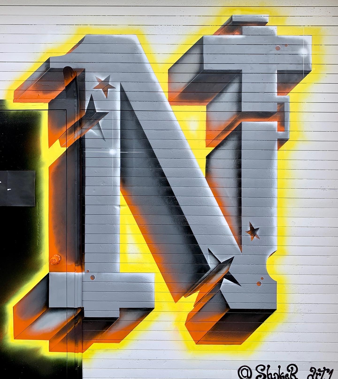 Detail Graffiti Letter N Nomer 44
