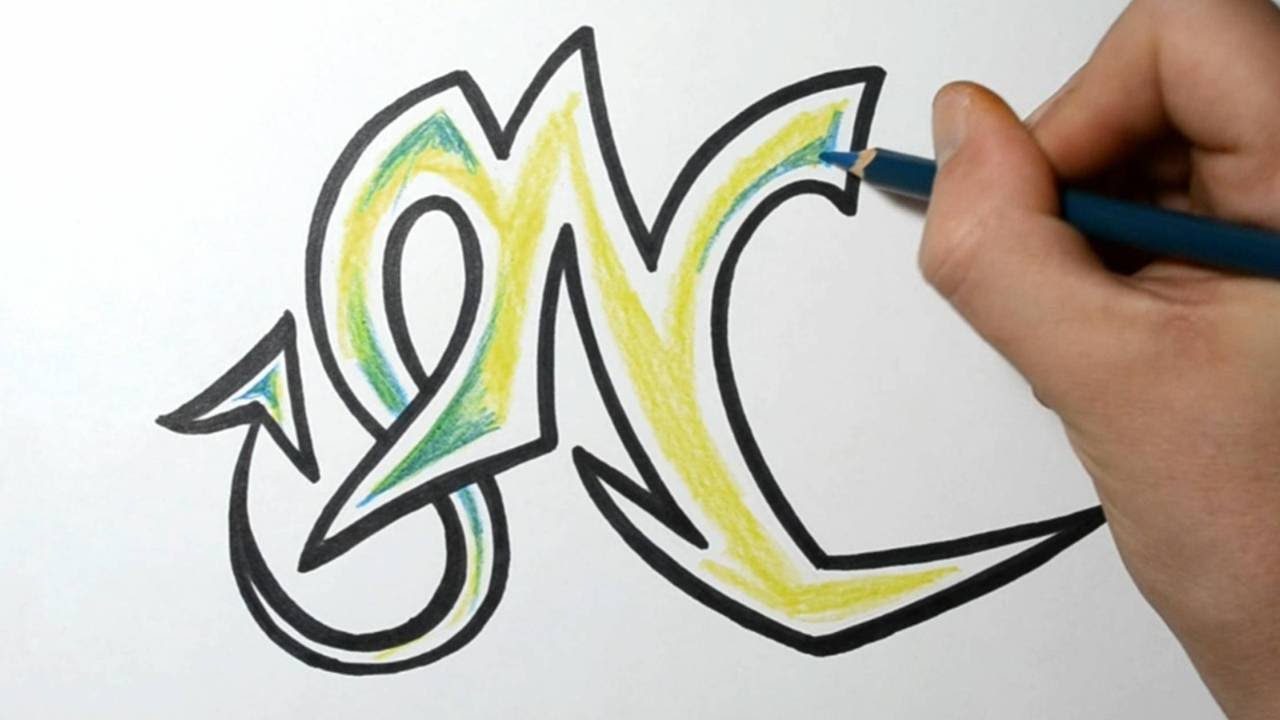 Detail Graffiti Letter N Nomer 8