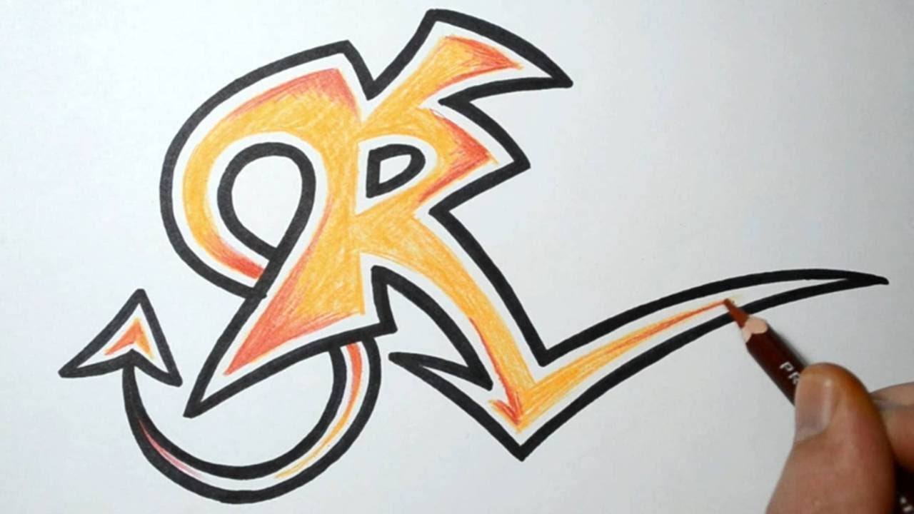 Detail Graffiti Letter R 3d Nomer 10