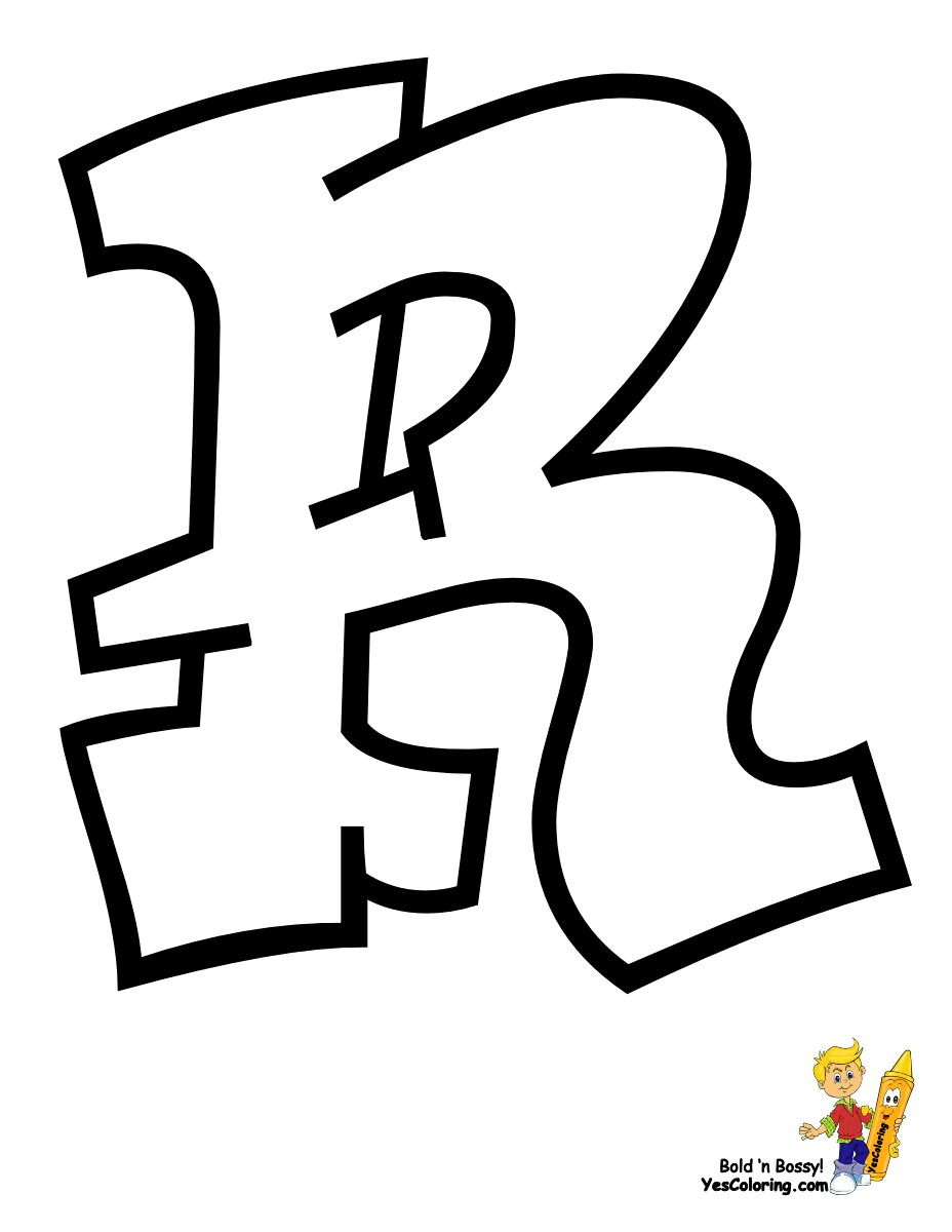 Detail Graffiti Letter R 3d Nomer 26