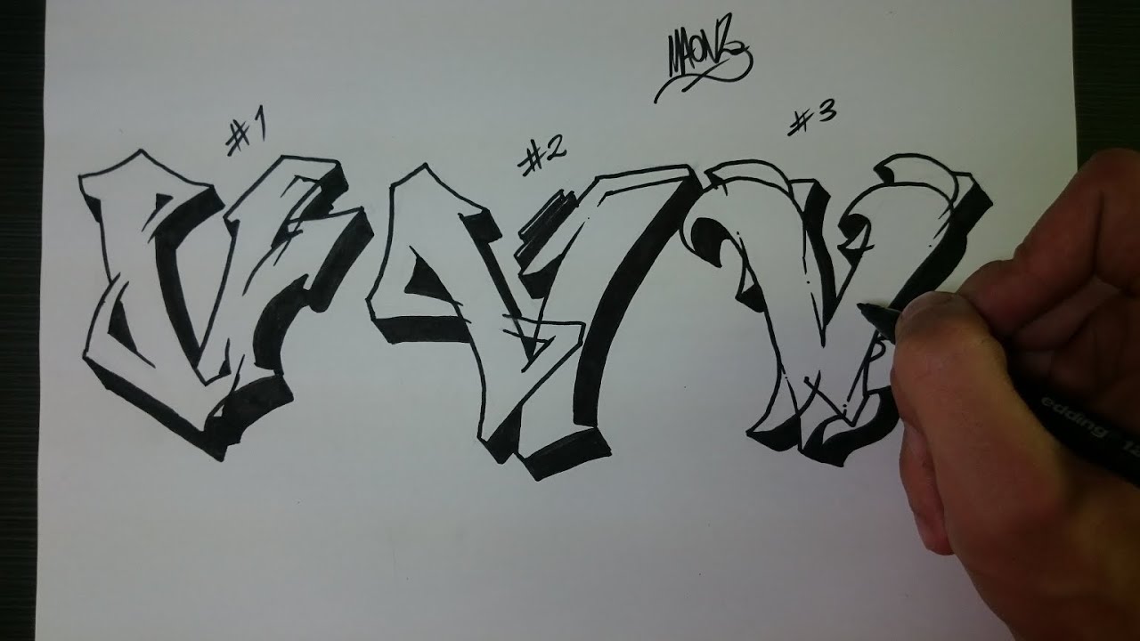 Detail Graffiti Letter V Nomer 25