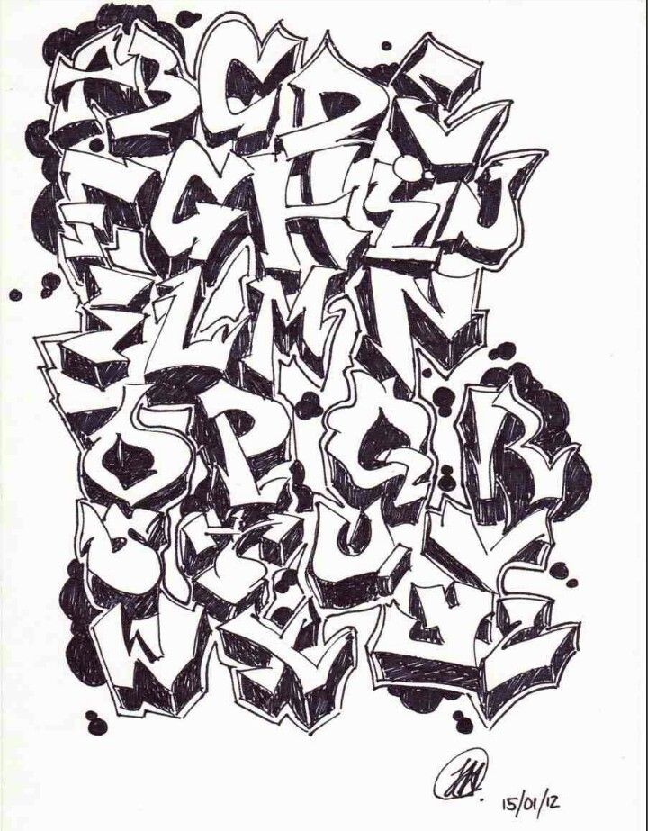 Detail Graffiti Letters Abjad Nomer 43