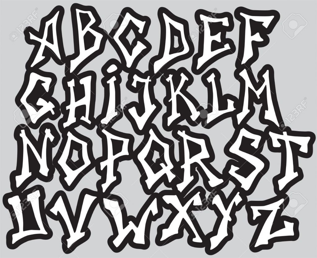 Detail Graffiti Letters Alphabet Az Design Nomer 3