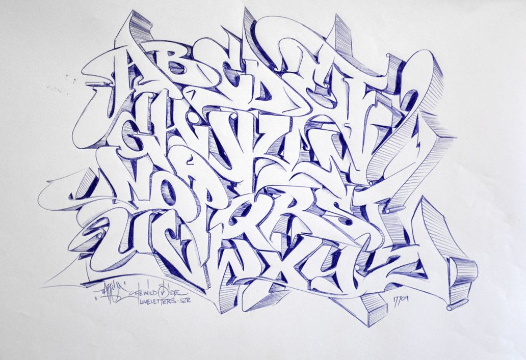 Detail Graffiti Letters Az Wildstyle Nomer 9