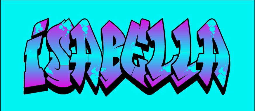 Detail Graffiti Letters Bella Nomer 13