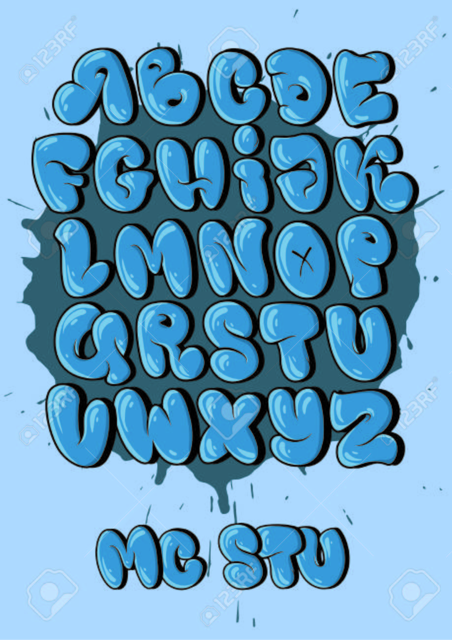 Detail Graffiti Letters Bubble Style Nomer 16