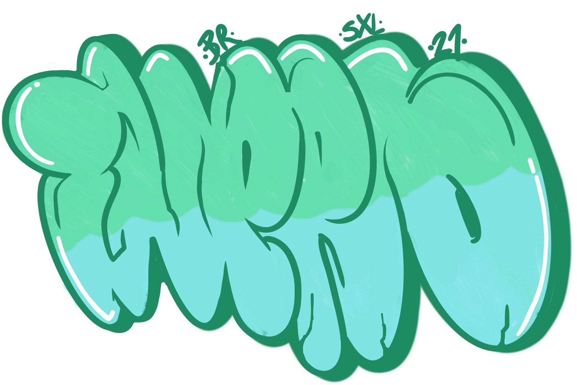 Detail Graffiti Letters Bubble Style Nomer 19