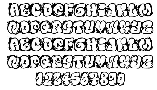Detail Graffiti Letters Bubble Style Nomer 21