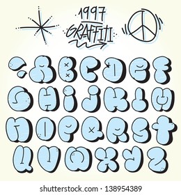 Detail Graffiti Letters Bubble Style Nomer 38