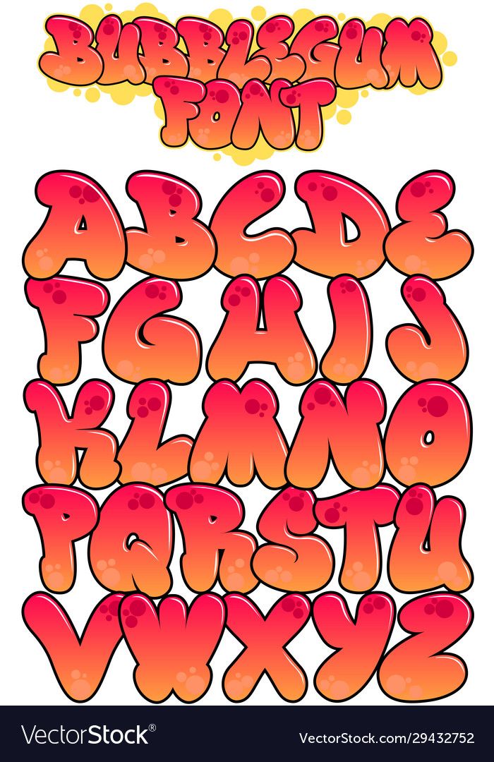Detail Graffiti Letters Bubble Style Nomer 43