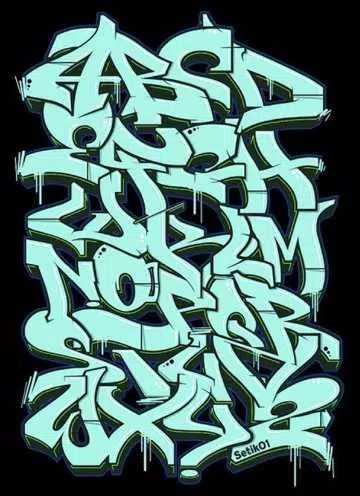Detail Graffiti Letters Hard Nomer 24
