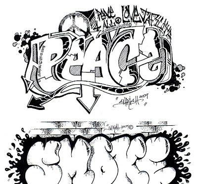 Detail Graffiti Letters Peace Nomer 10